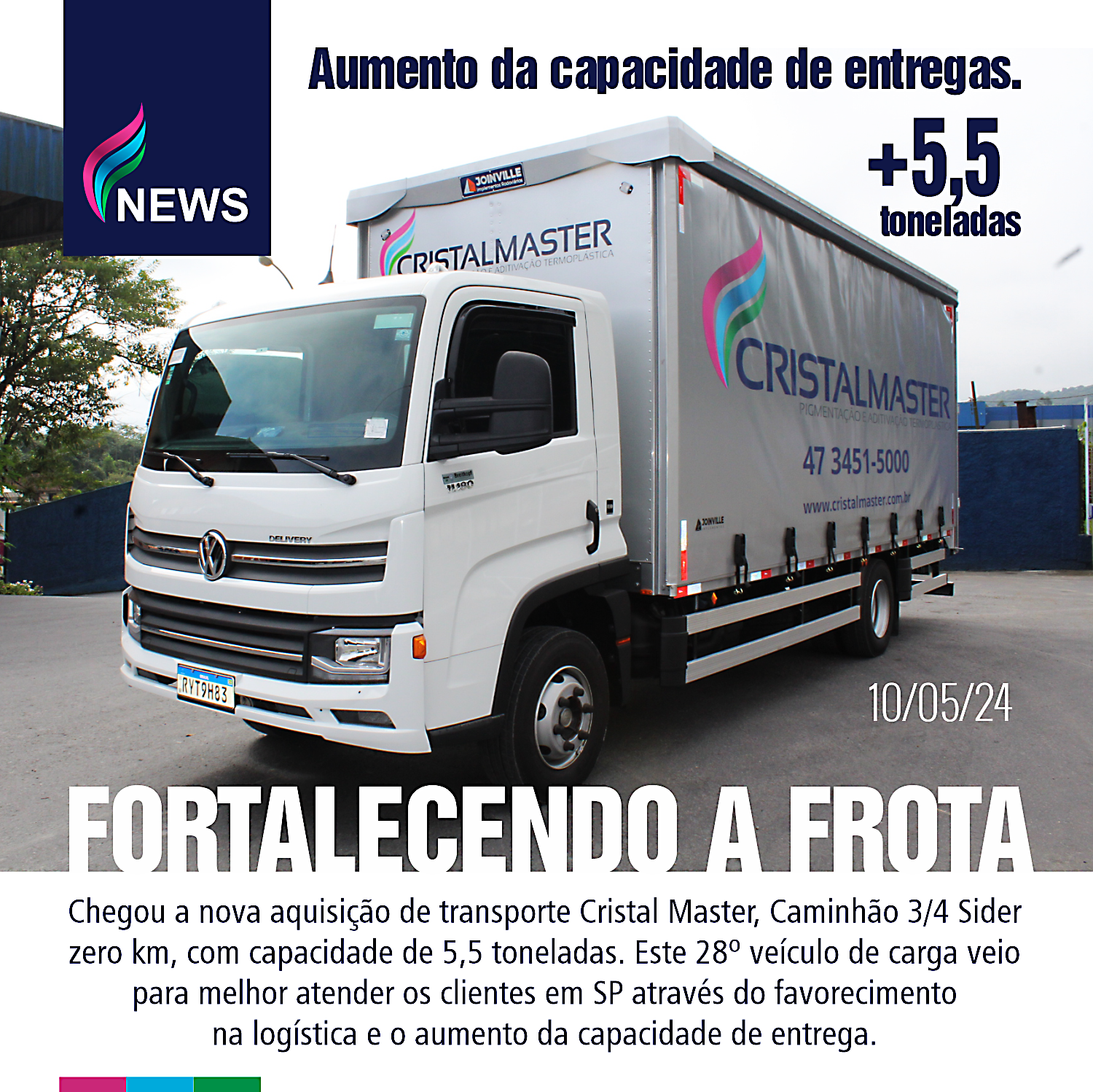 NEWS - Fortalecendo a Frota - publicado em 10/05/24