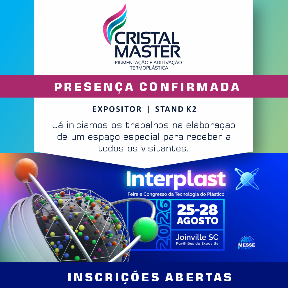 Interplast 2026  | Presença Cristal Master Confirmada 
